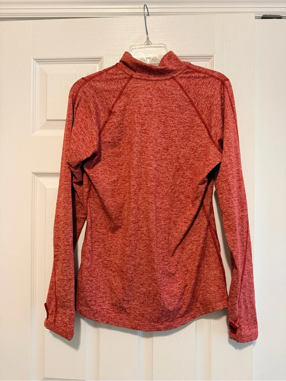 Nike Women's Arkansas Razorbacks Heather Red Quarter-Zip Pullover